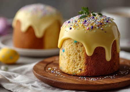 Лимонная глазурь для кулича без яиц и варки: густая помадка из дешевых продуктов