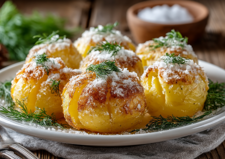 Картофель «как на костре» — запекаем в соли и муке: рецепт для духовки и микроволновки