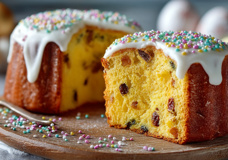 Никакой куркумы и красителей: пасхальный кулич с ярким желтым мякишем — мягкий и ароматный