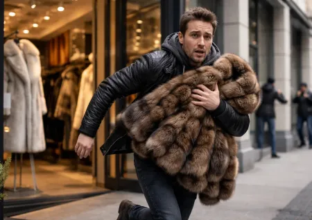Россиянин увел из-под носа продавца шубу за 1,4 млн рублей