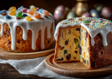 Кулич «Царский» на восковом тесте — пуховый, воздушный, не зачерствеет даже на третий день