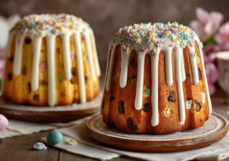 Пасхальный кулич на жидком тесте — ничего не нужно месить руками, мешаем ложкой и выпекаем