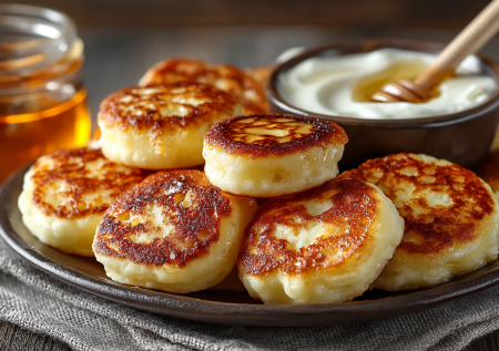 Никакого творога: на завтрак готовлю фруктовые оладьи — добавили манку в тертое яблоко и на сковороду