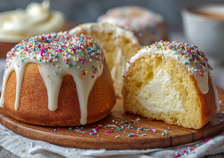Сухие куличи оставьте в прошлом: пасха с начинкой из творожного крема, печь и есть — одно удовольствие