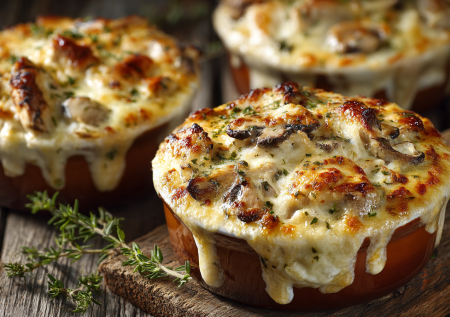 Король закусок: жульен с грибами и курицей — изысканный ужин за 20 минут