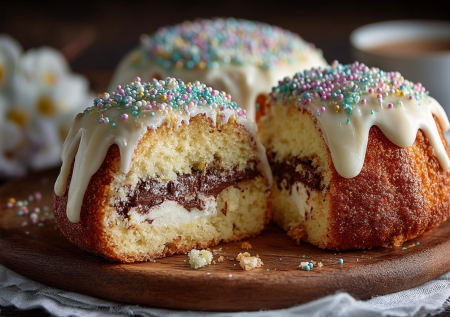 Без дрожжей, но с начинкой: пасхальный кулич с шоколадным кремом — вкусная не только шапочка