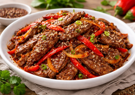 Печень по-корейски — выше всяких похвал. Ароматная, сочная и с пикантной остринкой, оценят все