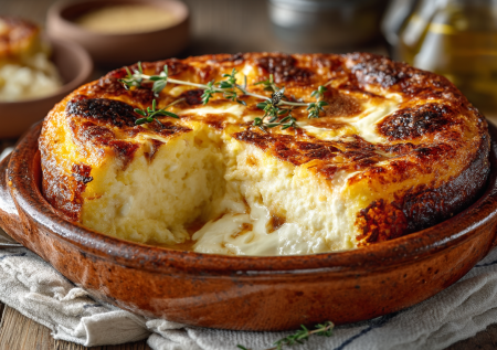 Эта сырная полента — итальянская магия, превращающая простую кашу в изысканную запеканку. Готовлю постоянно