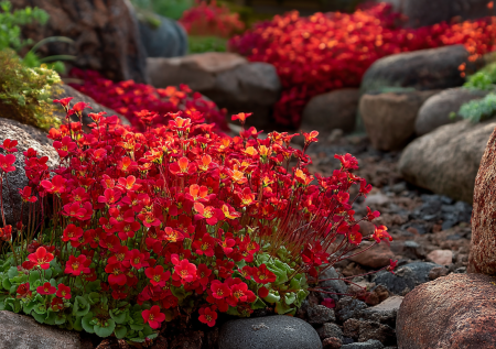 Живой ковер, который не вытоптать: цветет алыми звездами и зимует без укрытия