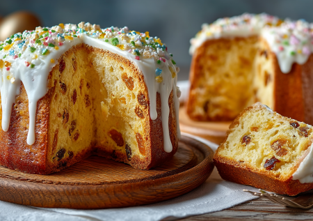Не люблю работать с дрожжевым тестом, готовлю куличи на творожном: уходит 1 час с выпечкой