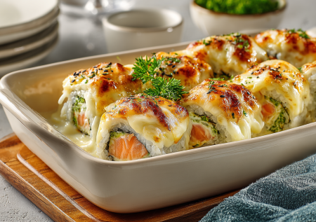 Ленивые запеченные роллы в духовке — вкус любимого ресторана без хлопот