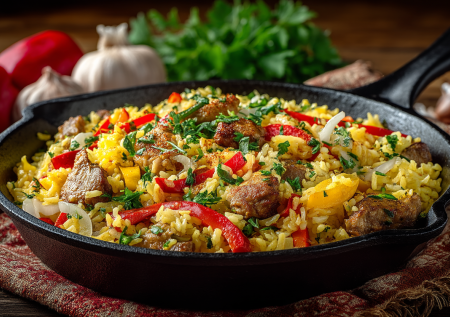 Этот плов — настоящий спасатель для кошелька. Ловкая подмена мяса без ущерба для вкуса, зато с экономией