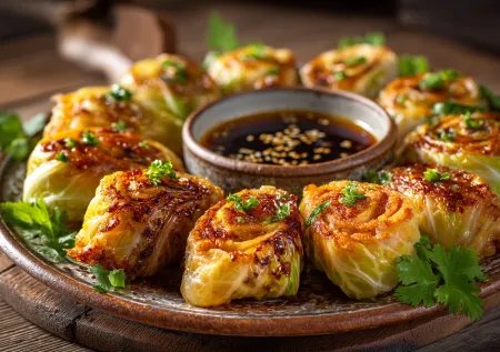 Проще, чем суши: роллы из пекинской капусты для вечеринки