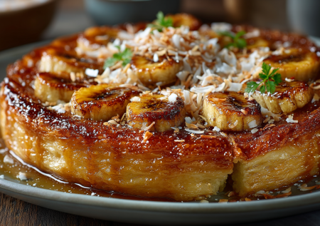 Французская классика в тропическом стиле: тарт татен с кокосом к уютному чаепитию — не рецепт, а вершина ленивой готовки