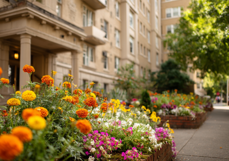 Как сделать клумбы во дворе: помощь УК, заявка и договоренности с соседями