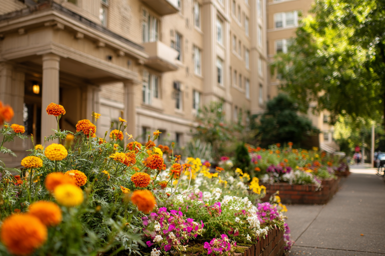 Клумбы во дворе своими руками: помощь УК, заявка и выбор цветов