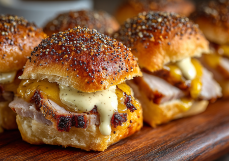 Тарталетки в прошлом! К фуршету подаю эти мини-сэндвичи с карбонадом и нежной глазурью