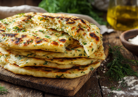 Мягкие лепешки без яиц и молока с овощами и зеленью: можно в пост