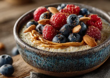 Сытный детокс: готовим киноа с ягодами и миндалем