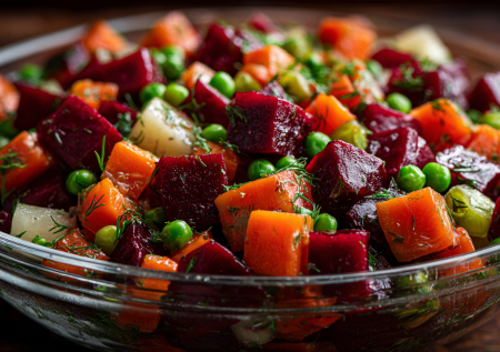 Винегрет без варки за 10 минут: сочный салат с ярким вкусом без лишних кастрюль