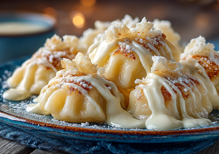 Вареники и белый шоколад — микс, который стоит попробовать. Готовлю десерт с нежным соусом без приторности