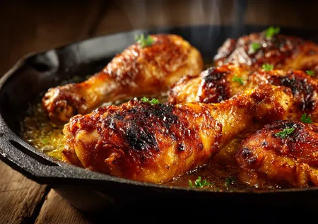 Сочная внутри, хрустящая снаружи: лучший рецепт курицы на сковороде