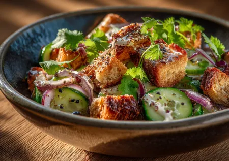 Хрустит, тает, исчезает: салат с красной фасолью, авокадо и сухариками