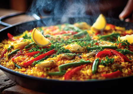 Паэлья без мяса: готовим испанский рис с овощами и шафраном в пост