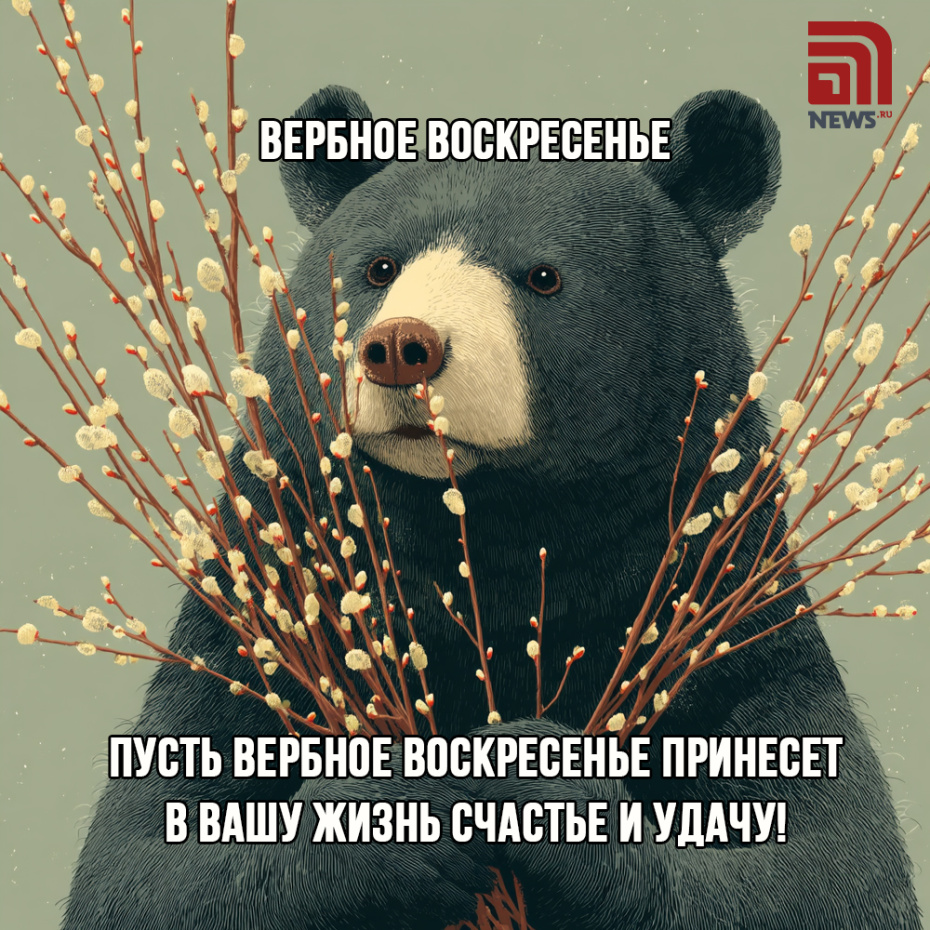 Вербное воскресенье: открытки с пожеланиями