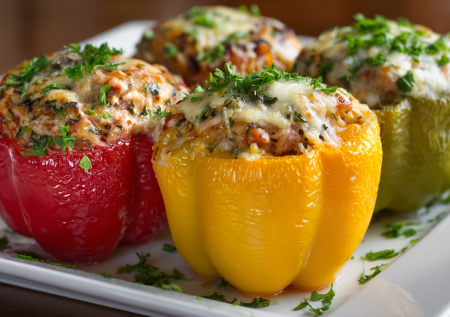 Как в детстве: фаршированные перцы с секретной подливой
