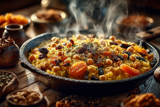 Плов без мяса: готовим восточный шедевр с нутом и сухофруктами