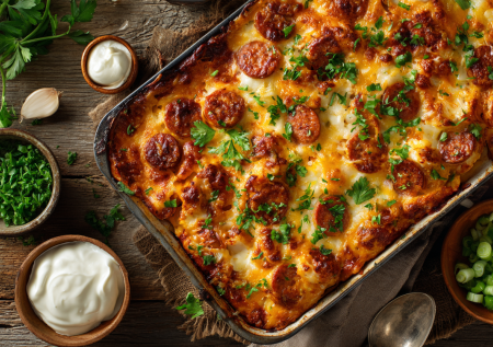 Пицца без теста за полчаса: сытная запеканка из фасоли, которая удивит вкусом