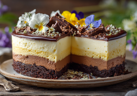 Три шоколада в одной пасхе: нежный десерт без выпечки, который удивит гостей
