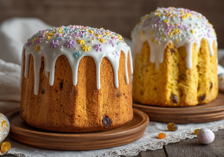 Золотой кулич на александрийском тесте: получается нежным, волокнистым — как дорогой бисквит. Пошаговый рецепт