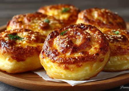 Вместо сложных рецептов — эта находка: полпачки теста, 200 г сыра и яйцо — сырные «пухляшки» любим больше хачапури