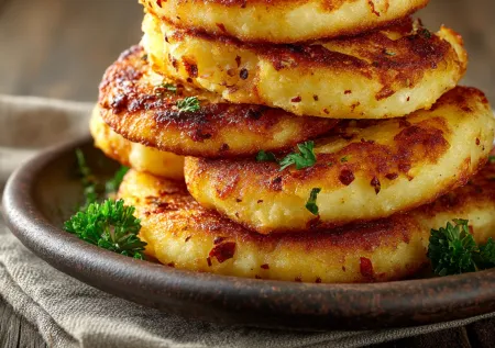 Идеальные лепешки в пост: натереть картошку, добавить паприку — и в духовку