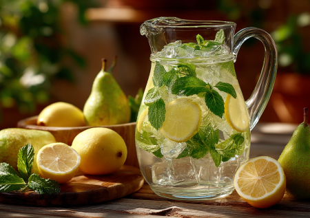 Нашел способ освежиться без химозных напитков. Нужны фрукты и мята — варю сироп, развожу минералкой. Вкуснее, чем в кафе