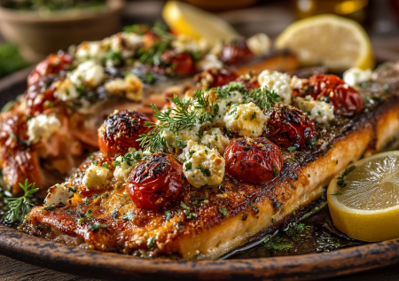 Ненавидел возиться с рыбой, влюбился в этот рецепт — форель по-гречески. Уже догадались, в чем секрет?