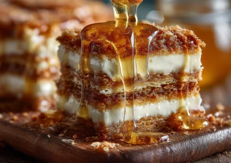 Медовик за час — идеальный торт к чаю с кремом из 3 ингредиентов