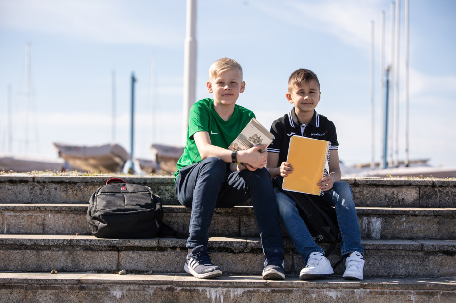 Школьники в Эстонии