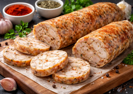 Полезная колбаса к Пасхе: простой рецепт на килограмм курицы — натуральная альтернатива магазинной