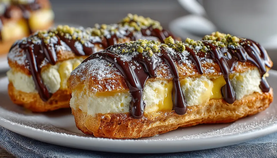 Классические эклеры с кремом патисьер