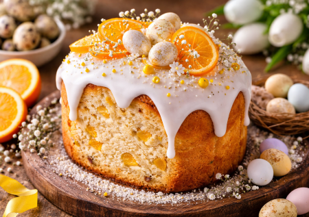 Творожно-апельсиновый кулич: рецепт для Пасхи-2026