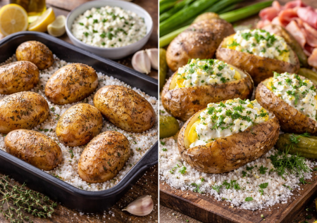 На соль кладу картошку: пеку с обалденной начинкой — вкусное блюдо за копейки