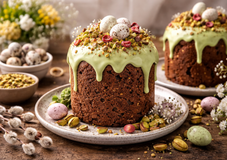 Шоколадный кулич с глазурью из белого шоколада: шикарная Пасха — необычный вариант классики, который удивляет вкусом и ароматом