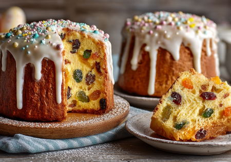 Вместо молока в тесто лью кефир — так куличи получаются более пористыми и влажными