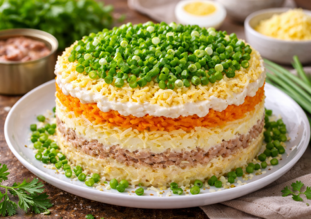 Беру банку печени трески и собираю вкусный салат: классное сочетание с самыми простыми продуктами