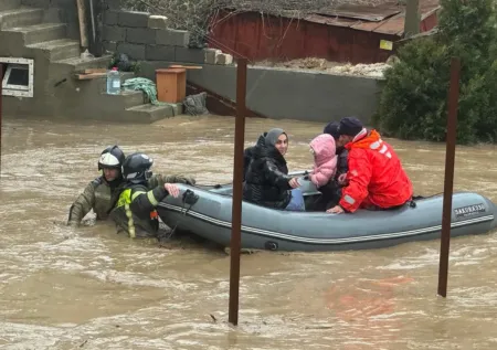 Часть Махачкалы ушла под воду после мощных ливней