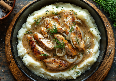 Фрикасе из курицы без грибов: нежнейшая грудка с подливой, которая не надоедает