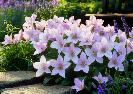 Цветет крупными колокольчиками с июля до сентября: не болеет, устойчив к вредителям